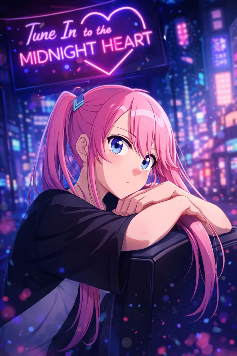 Tune In to the Midnight Heart Wallpaper Phone 4k