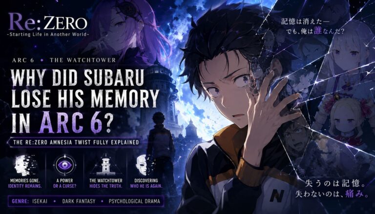 Why Did Subaru Lose His Memory in Arc 6? The Re:Zero Amnesia Twist Fully Explained
