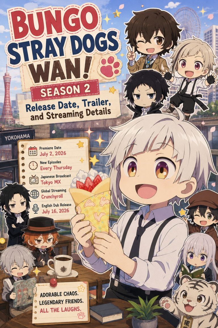 Bungo Stray Dogs Wan Season 2 Release Date, Trailer, and Streaming Details