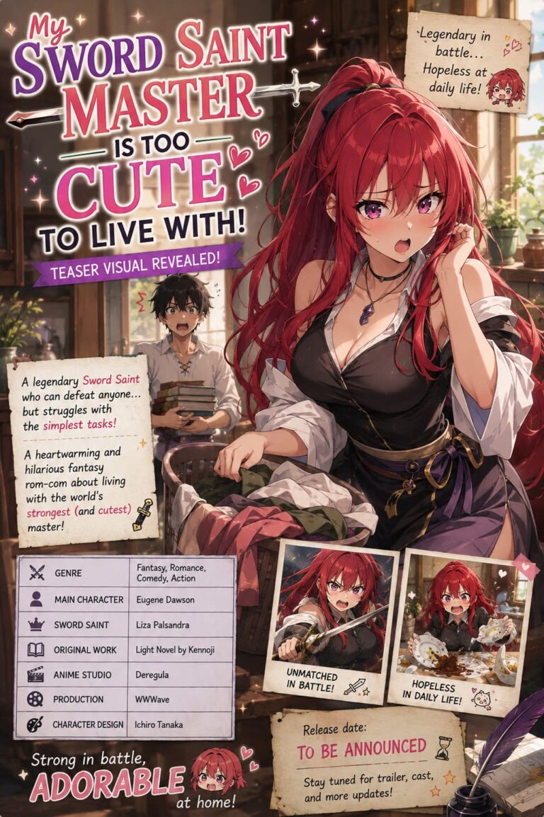 My Sword Saint Master Is Too Cute to Live With Anime Teaser Visual Revealed: Release Date and Production Details